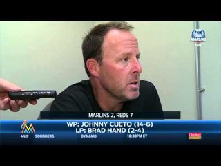 Marlins deribador por Reds