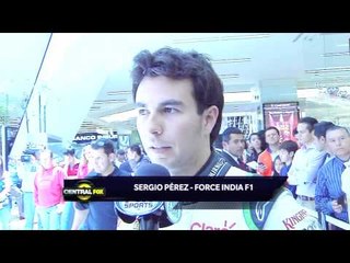 Checo emocionado por GP de México