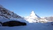 A view of the Matterhorn and a frozen lake Swiss Alps, Zermatt, Switzerland