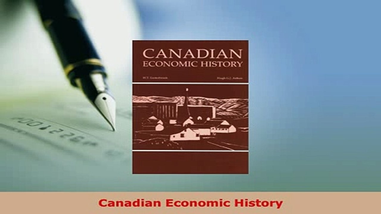 PDF  Canadian Economic History Download Online