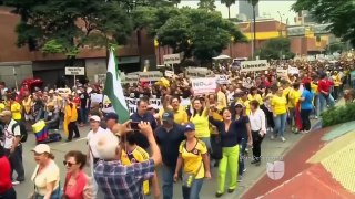 Las marchas contra el gobierno colombiano