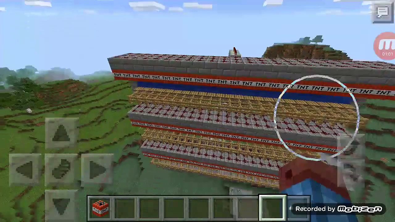 Minecraft-MOST EXTREME TNT CANNON EVER (No Dispensers)