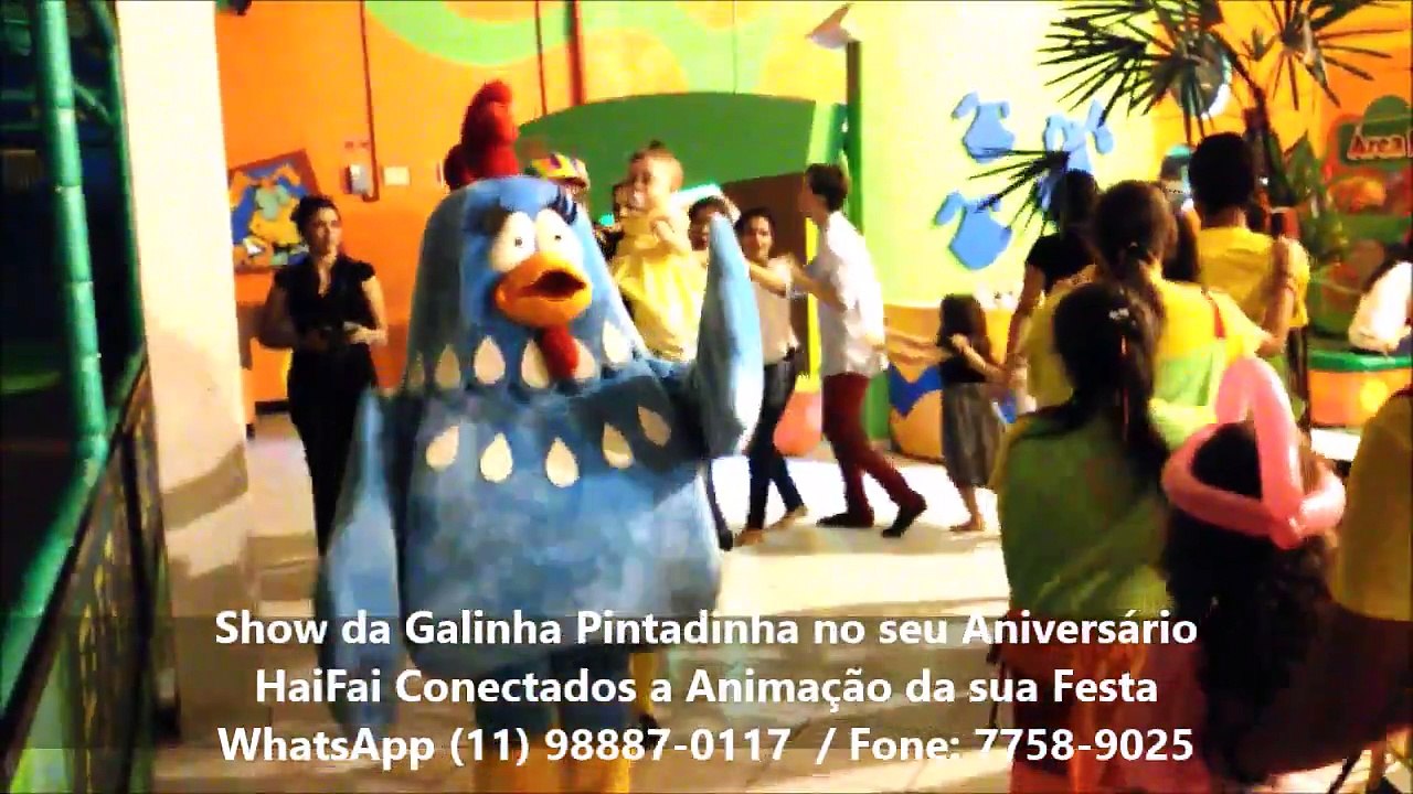 Diversos Personagens Vivos para sua Festa Galinha Pintadinha Consulte Hai Fai