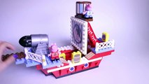 Peppa Pig Pirate Ship Blocks Peppa Pig Building Toys Peppa and George Barco Pirata Megabloks Part 8