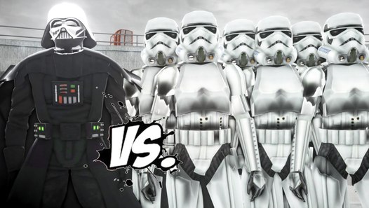 stormtrooper x darth vader