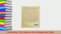 PDF  Austerity The History of a Dangerous Idea Read Online
