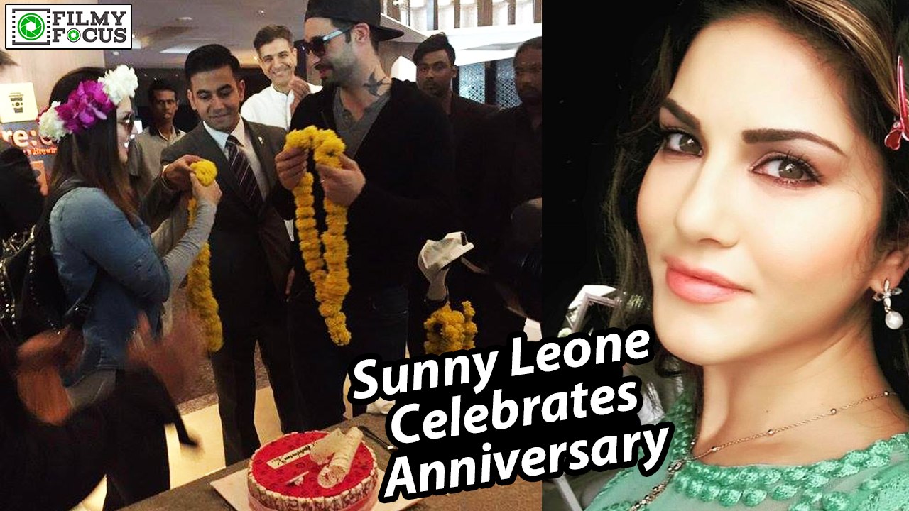 Sunny Leone Celebrates Anniversary in Bengaluru - Filmyfocus.com