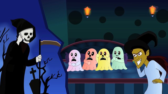 Five Little Monsters Nursery Rhyme with Lyrics Halloween Song nursery rhymes