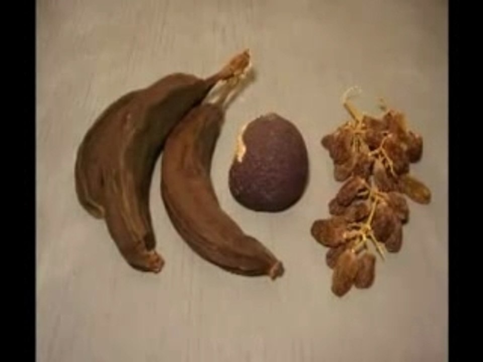 Decompostion de fruits en accéléré