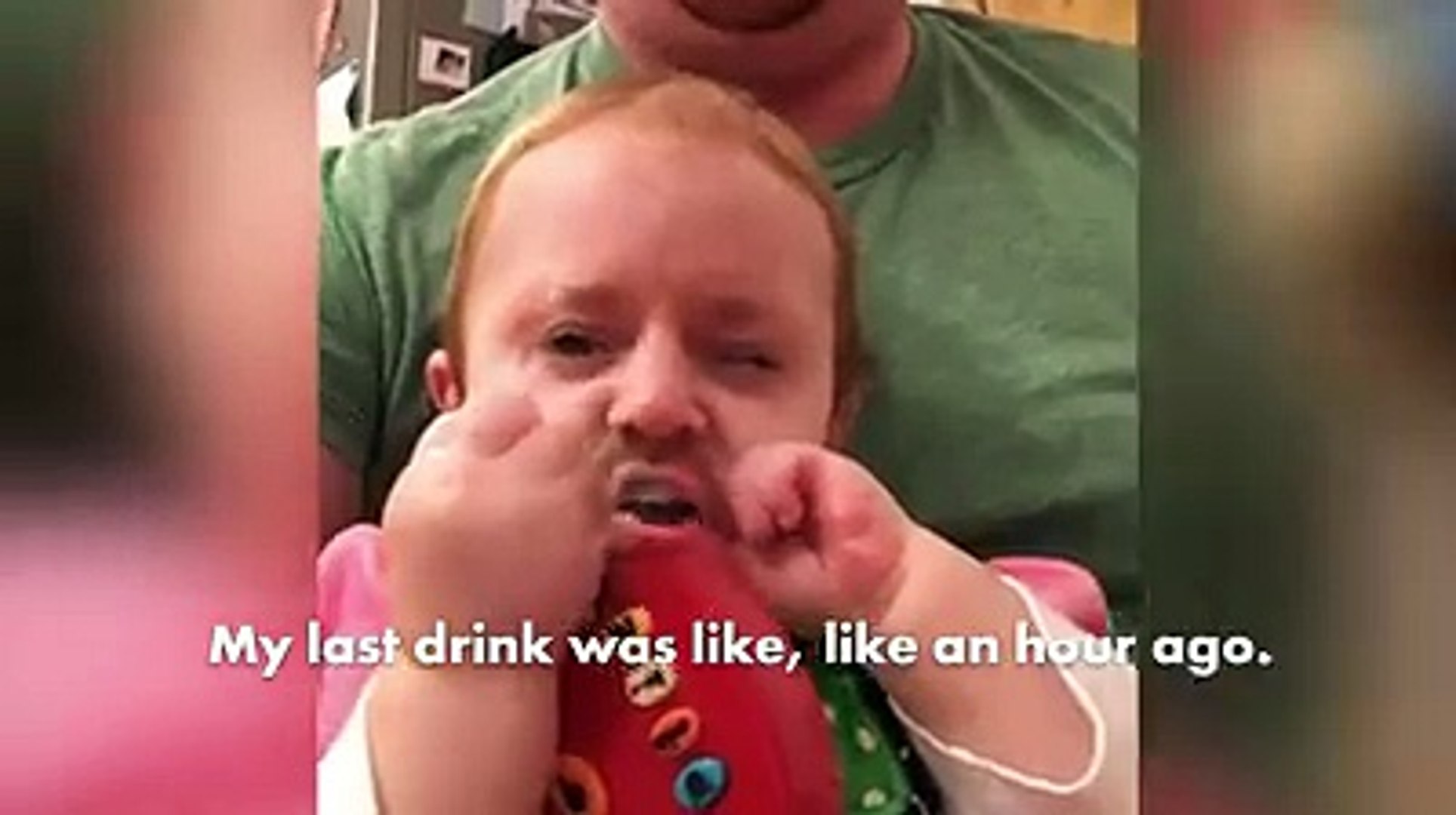 ⁣Happy St. Patrick's Day from this drunk baby