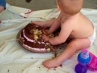 First Birthday Cake - Funny Baby