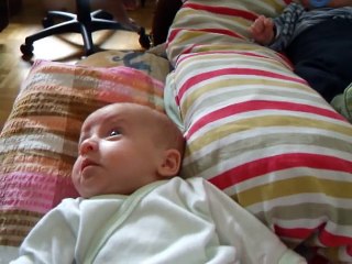 Funny baby girl faces