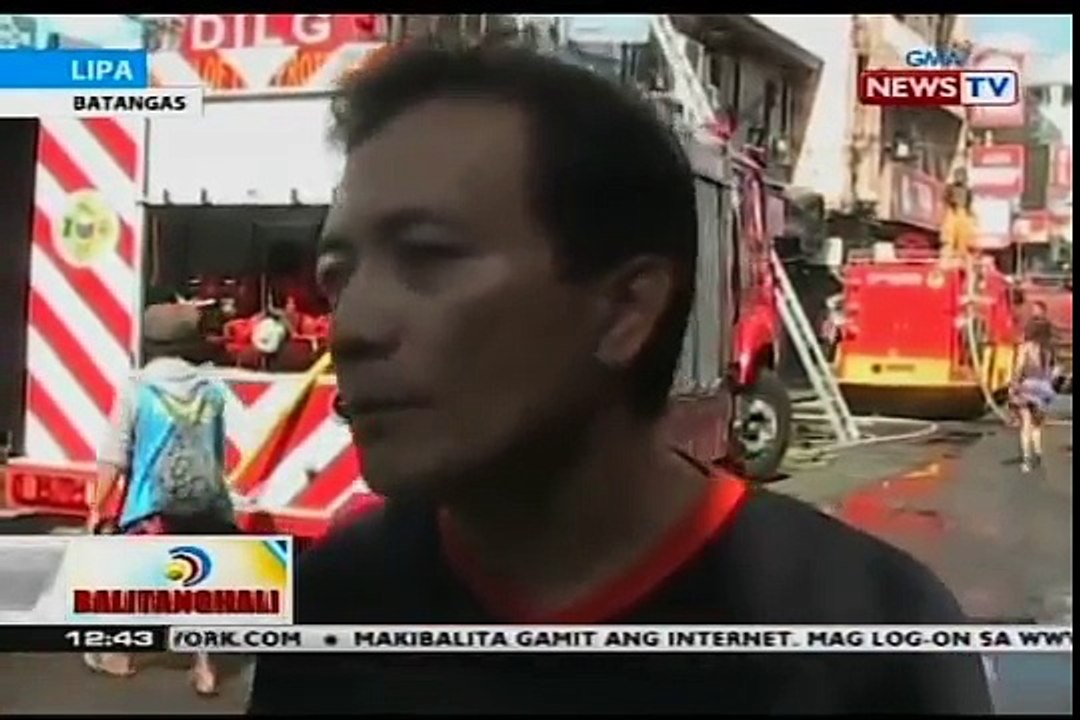 BT: Sunog sa palengke, mabilis na kumalat inclus sa pagsabog ng mga paputok au GPL