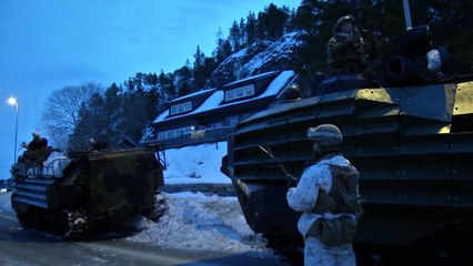 Military Beach Landing, Helo Insertion, Infantry Firefight During Exercise Cold Response 1