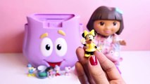 Dora's Backpack Surprise Eggs Dora The Explorer Peppa Pig Mickey Mouse Huevos Sorpresa Part 6