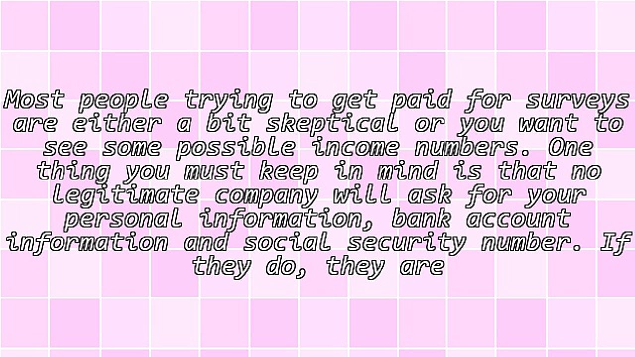 Getting Paid For Surveys Online - Work From Home