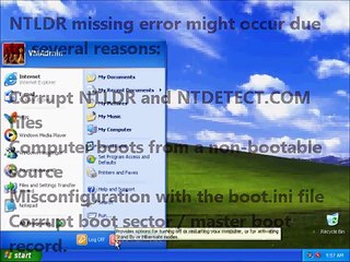 How to Repair -ntldr is missing press ctrl alt del to restart- Error on Windows XP