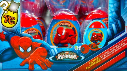SPIDERMAN 3 MARVEL KINDER SURPRISE EGGS OPENING TOYS FOR KIDS | Toy Collector