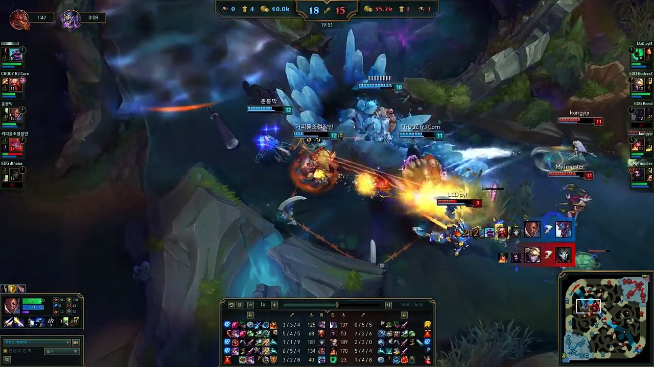 ROX Smeb - Lucian vs Sivir - KR LOL Master 408LP