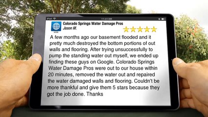 Best Water Damage Repair Colorado Springs CO (719) 299-3929