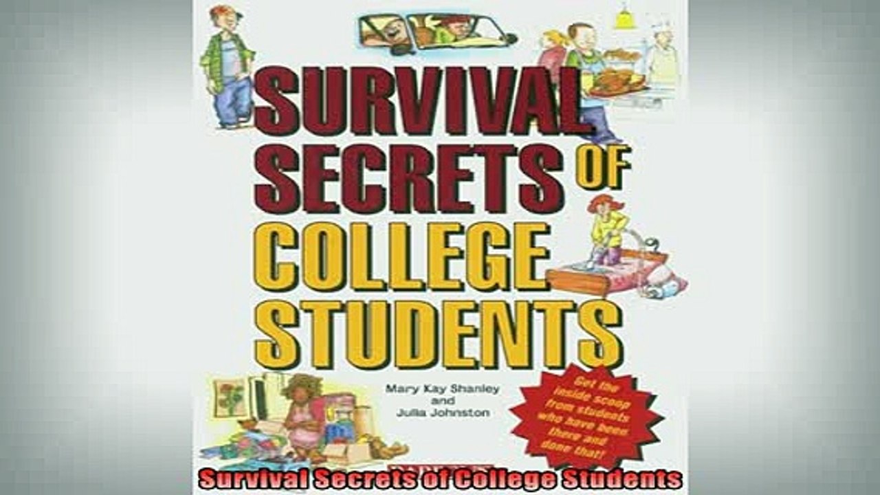 FREE DOWNLOAD  Survival Secrets of College Students  FREE BOOOK ONLINE