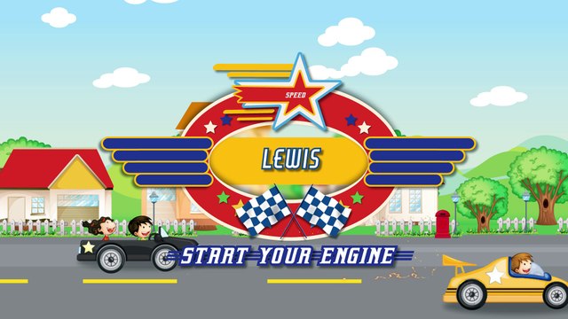 Racing Car Party personalised video party invitation