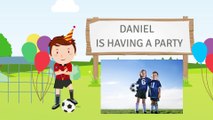 Soccer Party personalised video party invitation