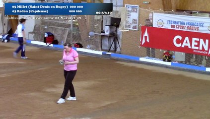 Mène 7, Sixième étape du Super 16 féminin, Sport Boules, Caen 2016