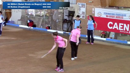 Mène 2, Sixième étape du Super 16 féminin, Sport Boules, Caen 2016