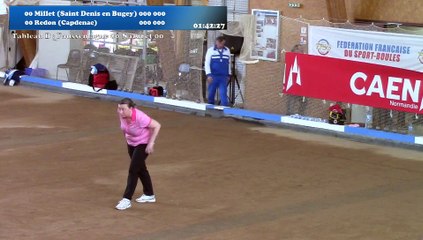 Mène 1, Sixième étape du Super 16 féminin, Sport Boules, Caen 2016