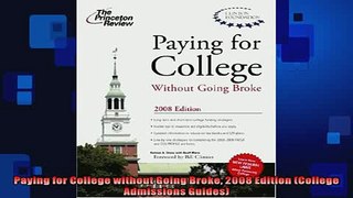 READ book  Paying for College without Going Broke 2008 Edition College Admissions Guides  FREE BOOOK ONLINE