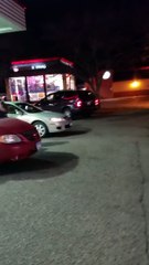 Burger King all the Windows glass smashed out