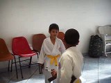 Treino de Karate Semente do Futsuro - Gabriel treinando