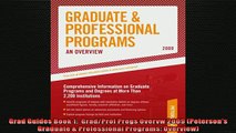 Free PDF Downlaod  Grad Guides Book 1  GradProf Progs Overvw 2009 Petersons Graduate  Professional  FREE BOOOK ONLINE