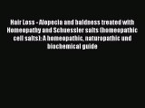 Read Hair Loss - Alopecia and baldness treated with Homeopathy and Schuessler salts (homeopathic