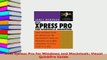 Download  Avid Xpress Pro for Windows and Macintosh Visual QuickPro Guide Free Books