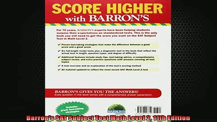 EBOOK ONLINE  Barrons SAT Subject Test Math Level 2 11th Edition  DOWNLOAD ONLINE