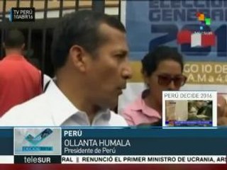 Humala niega que Perú viva fiesta electoral; estamos enlutados, dice