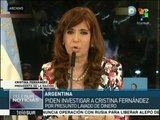 Argentina: imputan a Cristina Fernández por presunto lavado de dinero