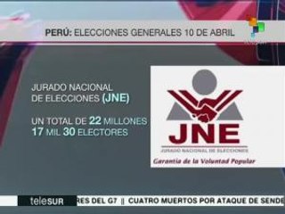 Iniciaron las elecciones generales en Perú