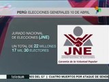 Iniciaron las elecciones generales en Perú