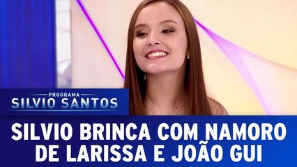 Silvio brinca com namoro de Larissa e João Guilherme