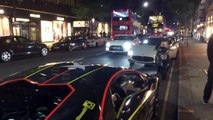 2014 stock GTR R35 Crazy Launch Control on Sloane Street with Armytrix Titanium Exhaust