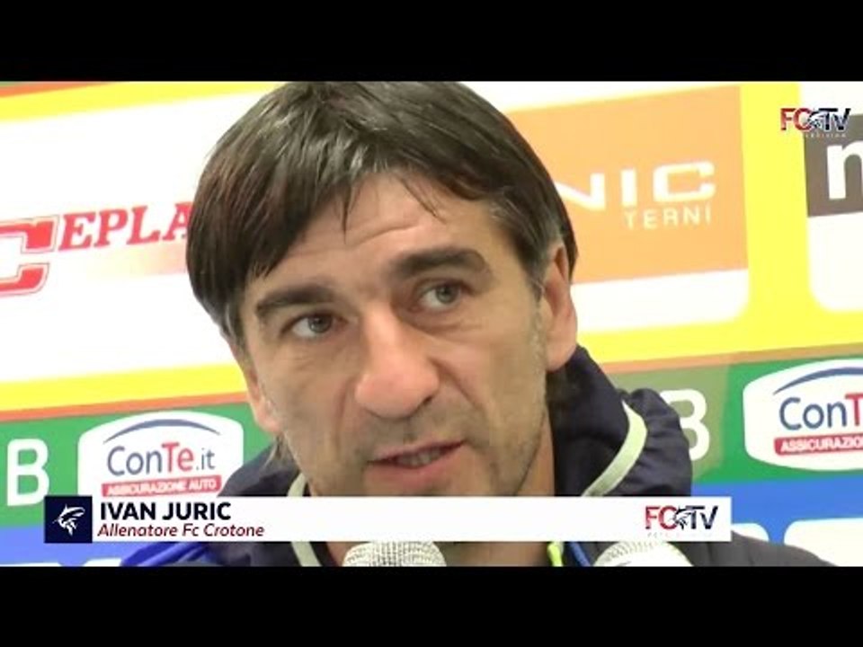 Post Terni, le dichiarazioni di mister Juric