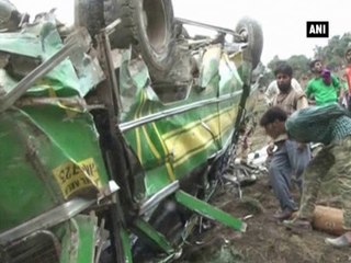 Five killed, around 49 injured as bus fall in gorge in Kashmir
