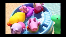 Peppa Pig Bath Squirters Pool Party with George, Dinosaur and Suzy Sheep DisneyCarToys - MertaCeyon