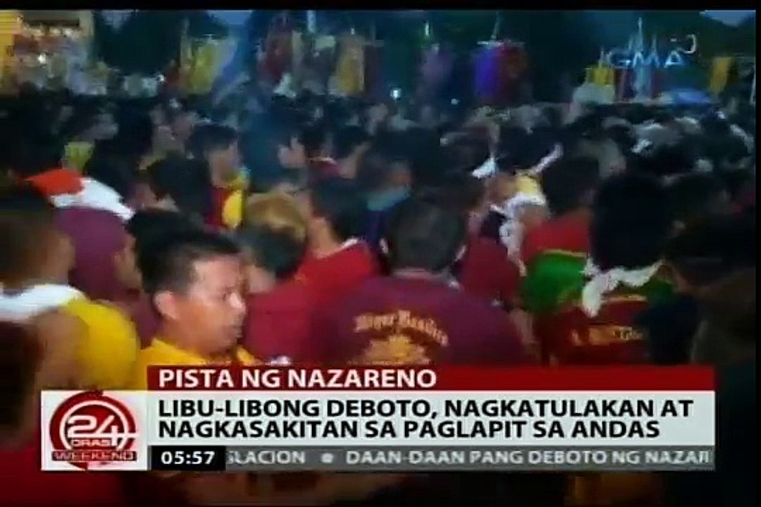 Libu libong deboto, nagkatulakan à nagkasakitan sa paglapit sa andas ng Itim na de Nazareth