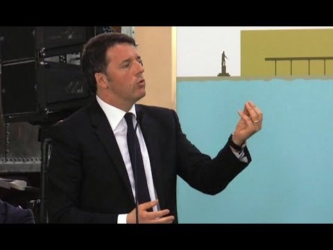 Portici (NA) - Renzi a Pietrarsa: Un miliardo per i beni culturali (09.04.16)
