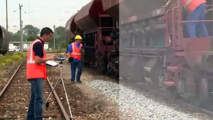 Extrait de "Silence, on ballaste!", comparatifs des sons avec ou sans ballastière FIMOR