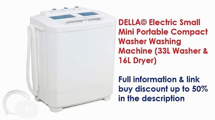 All-in-One Washers, Dryers: DELLA© Electric Small Mini Portable Compact Washer Washing Machine